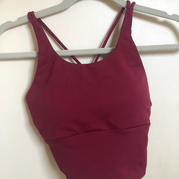 Muses cage back burgundy tank top - Picture 2 of 2